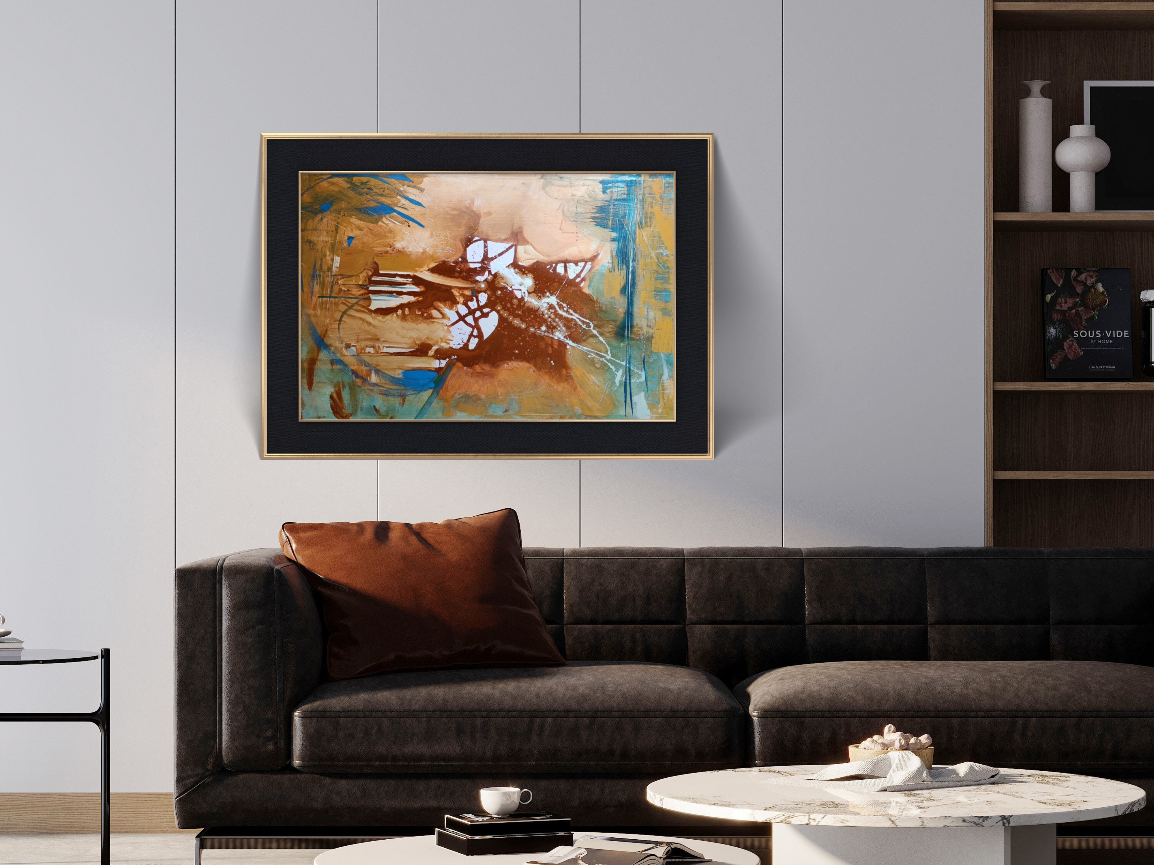 Coffee in the Blue Mug — Art by Arushi